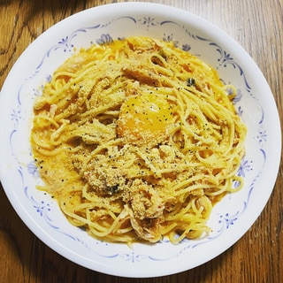 キムチの牛乳パスタ